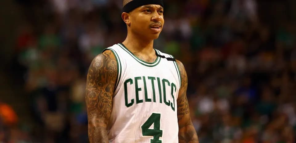 Joueur des Celtics en action sur le terrain
