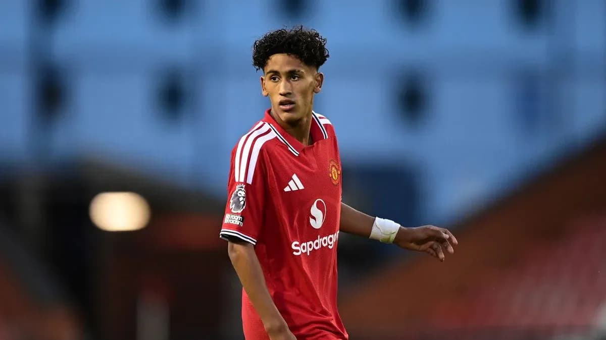 Joueur de Manchester United en action sur le terrain