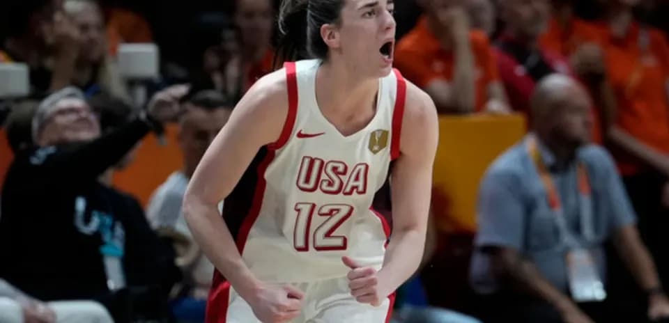 Joueuse américaine célébrant un point marqué