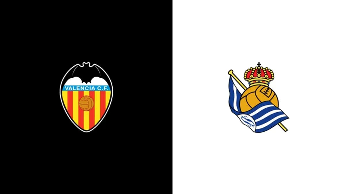 Logos de Valencia C.F. et Real Sociedad