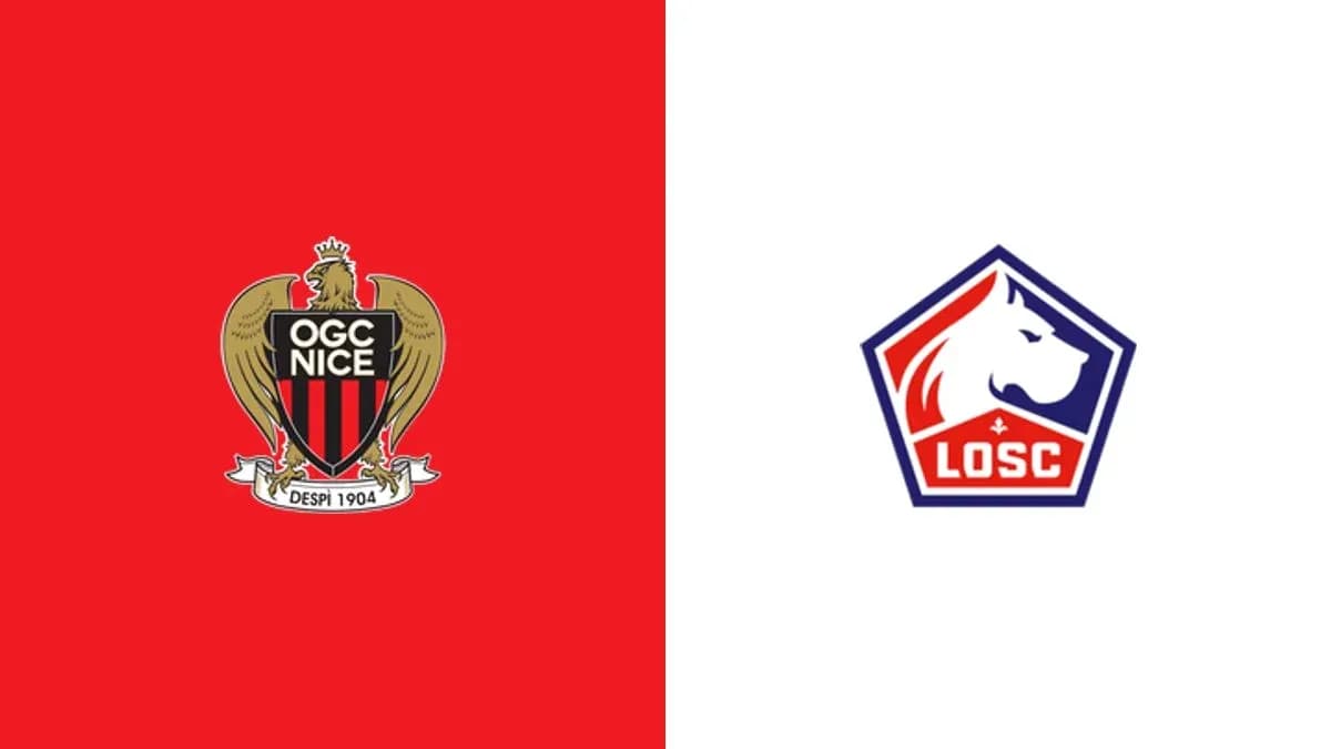 Logos d'OGC Nice et LOSC côte à côte