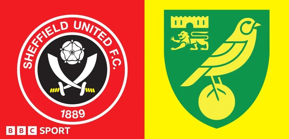 Logos de Sheffield United et Norwich City côte à côte