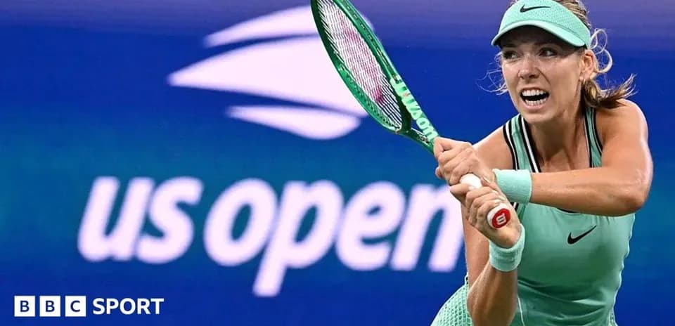 Joueuse de tennis en action au US Open