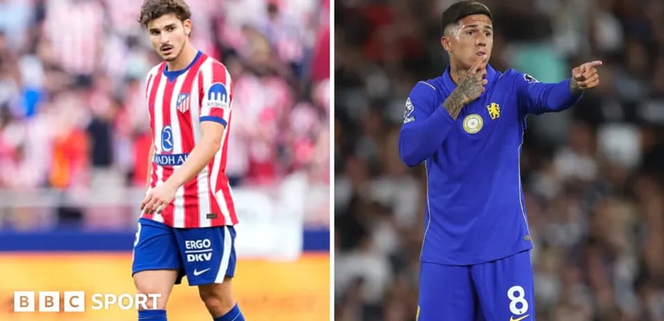 Joueurs d'Atletico Madrid et Chelsea sur le terrain