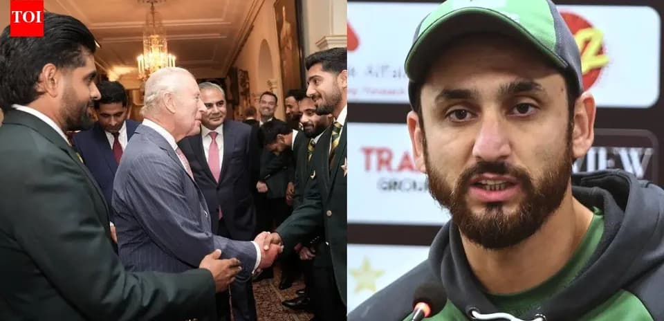 Rencontre entre joueurs pakistanais et un officiel