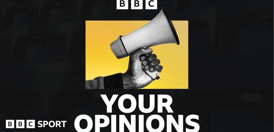 Main image with a megaphone and text 'YOUR OPINIONS'