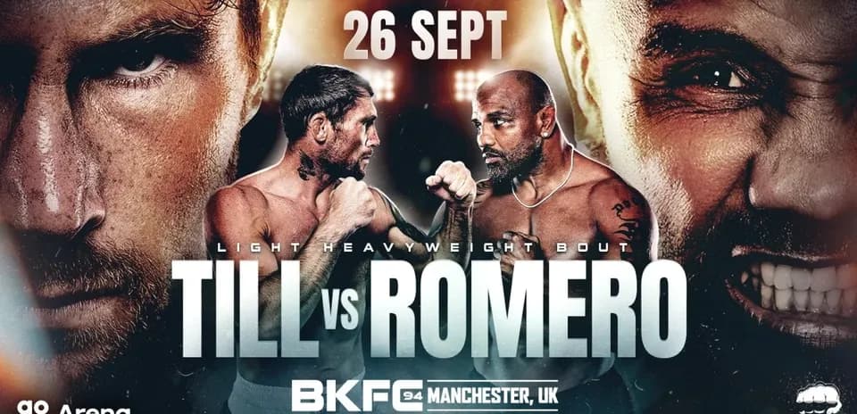 Affiche de combat entre Till et Romero, BKFC 94