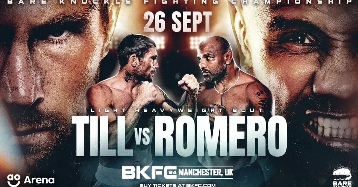 Affiche de combat entre Till et Romero, BKFC 94