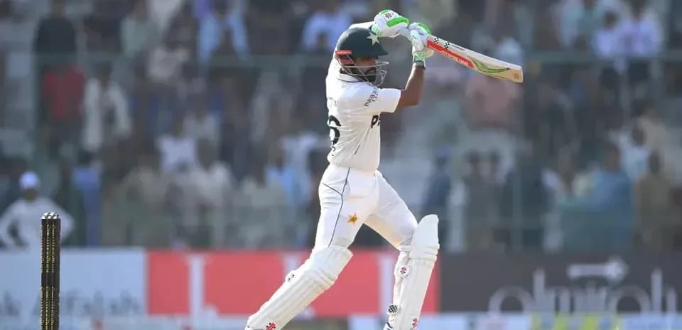 Batteur de l'équipe du Pakistan en action