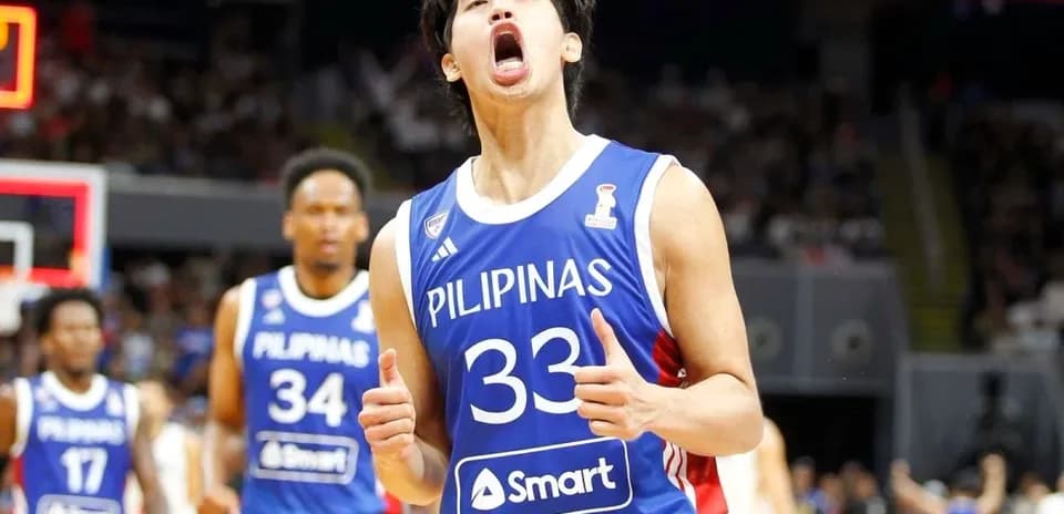Joueur célébrant un point pour Pilipinas lors du match