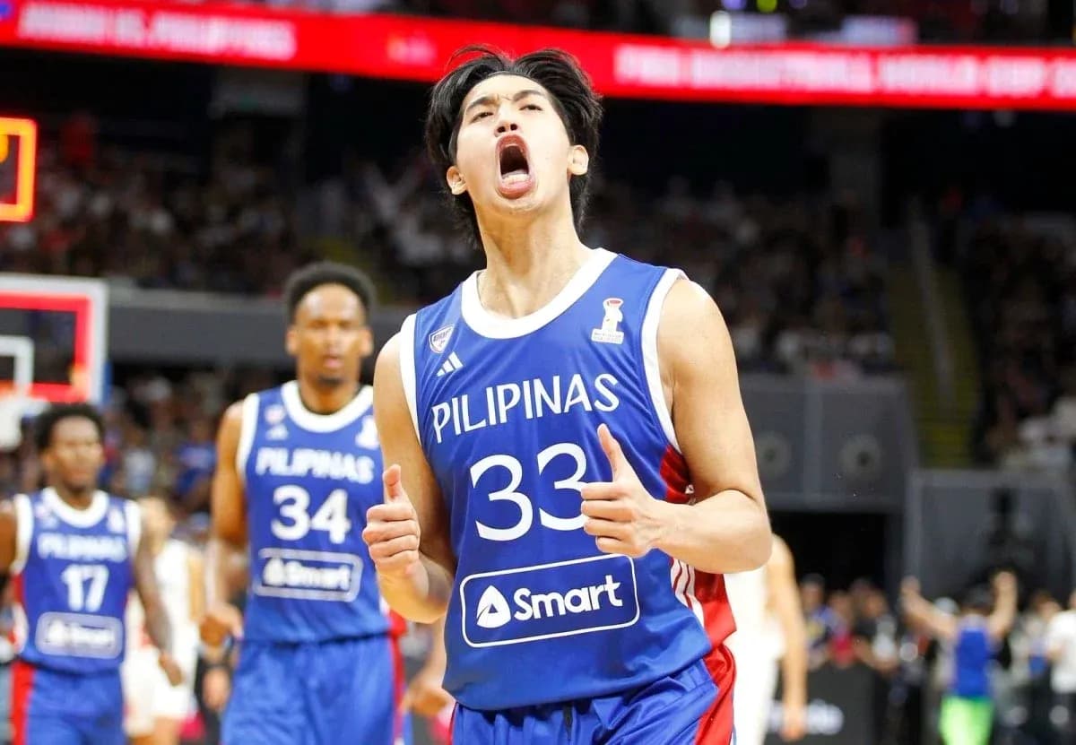 Joueur célébrant un point pour Pilipinas lors du match