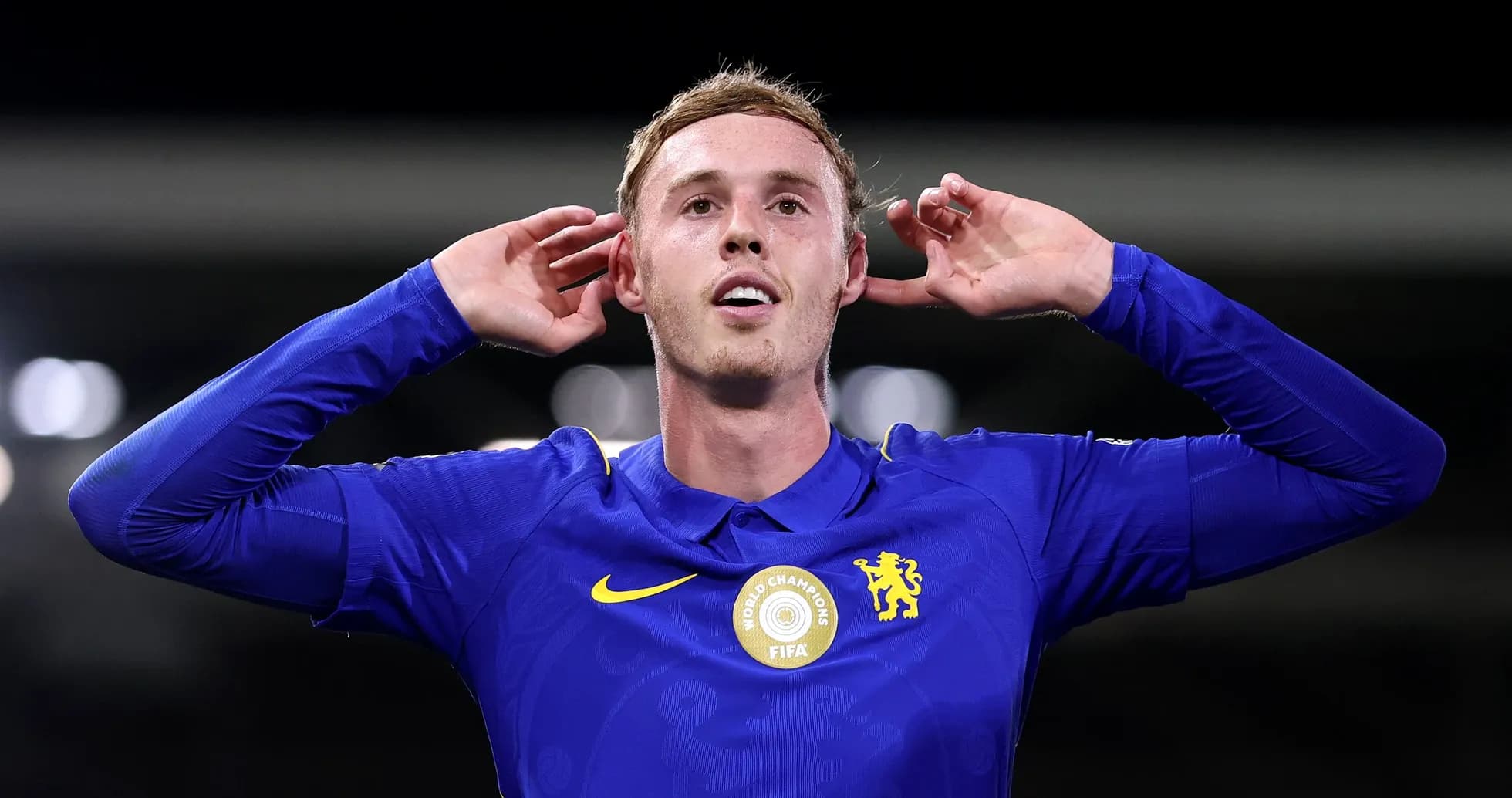 Joueur de Chelsea célébrant un but au stade