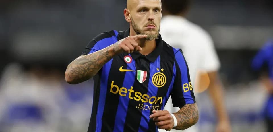 Joueur d'Inter Milan en action sur le terrain