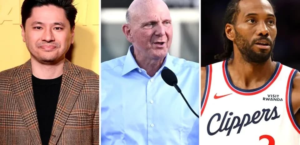 Trois personnes, dont un joueur des Clippers, en conférence