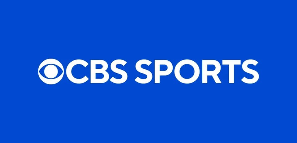 Logo de CBS Sports sur fond bleu