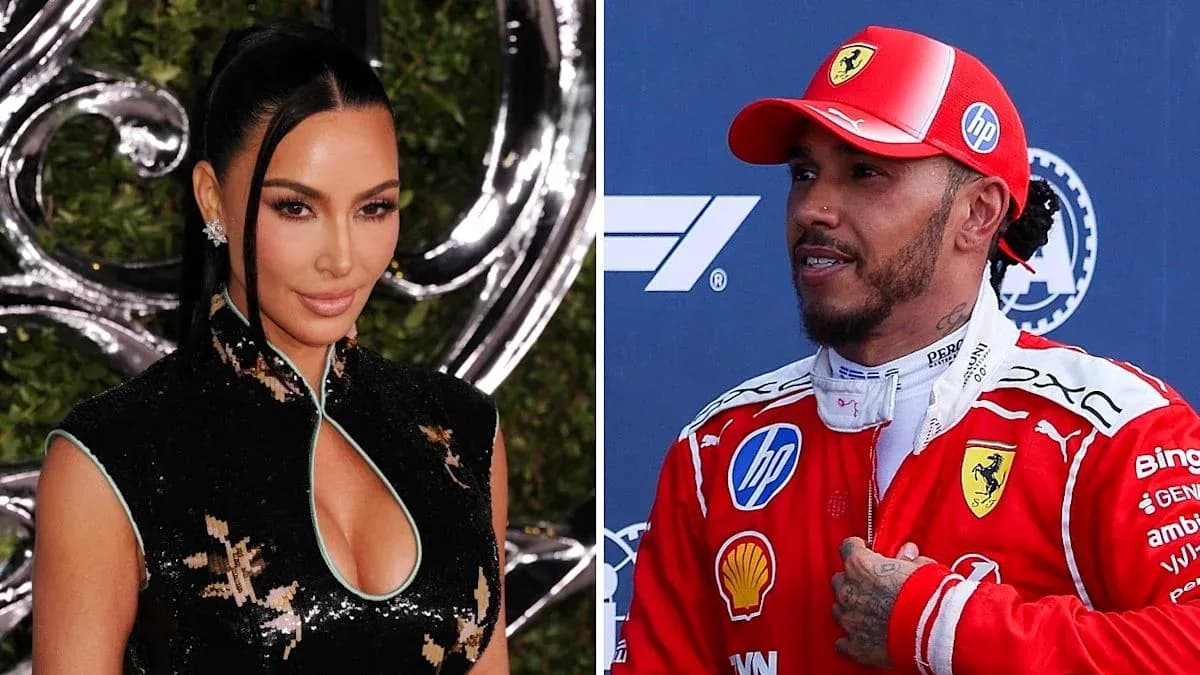 Kim Kardashian and Lewis Hamilton at events