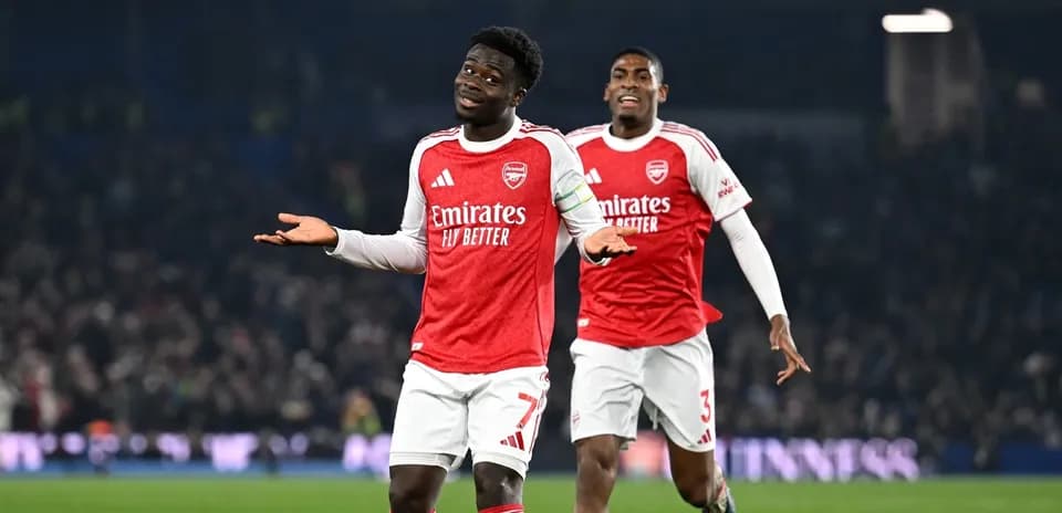 Joueurs d'Arsenal célébrant un but