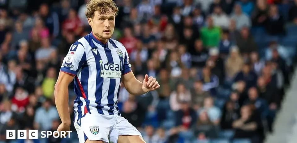 Joueur de West Bromwich Albion en action sur le terrain