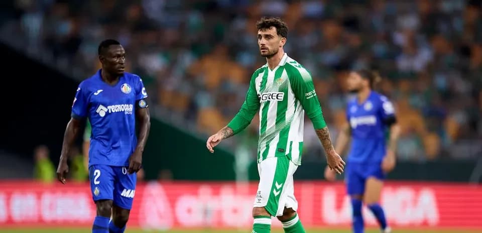 Joueurs de Betis et Getafe sur le terrain