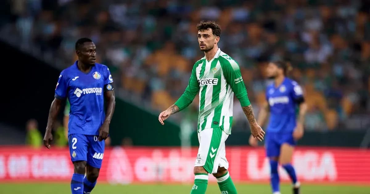 Joueurs de Betis et Getafe sur le terrain