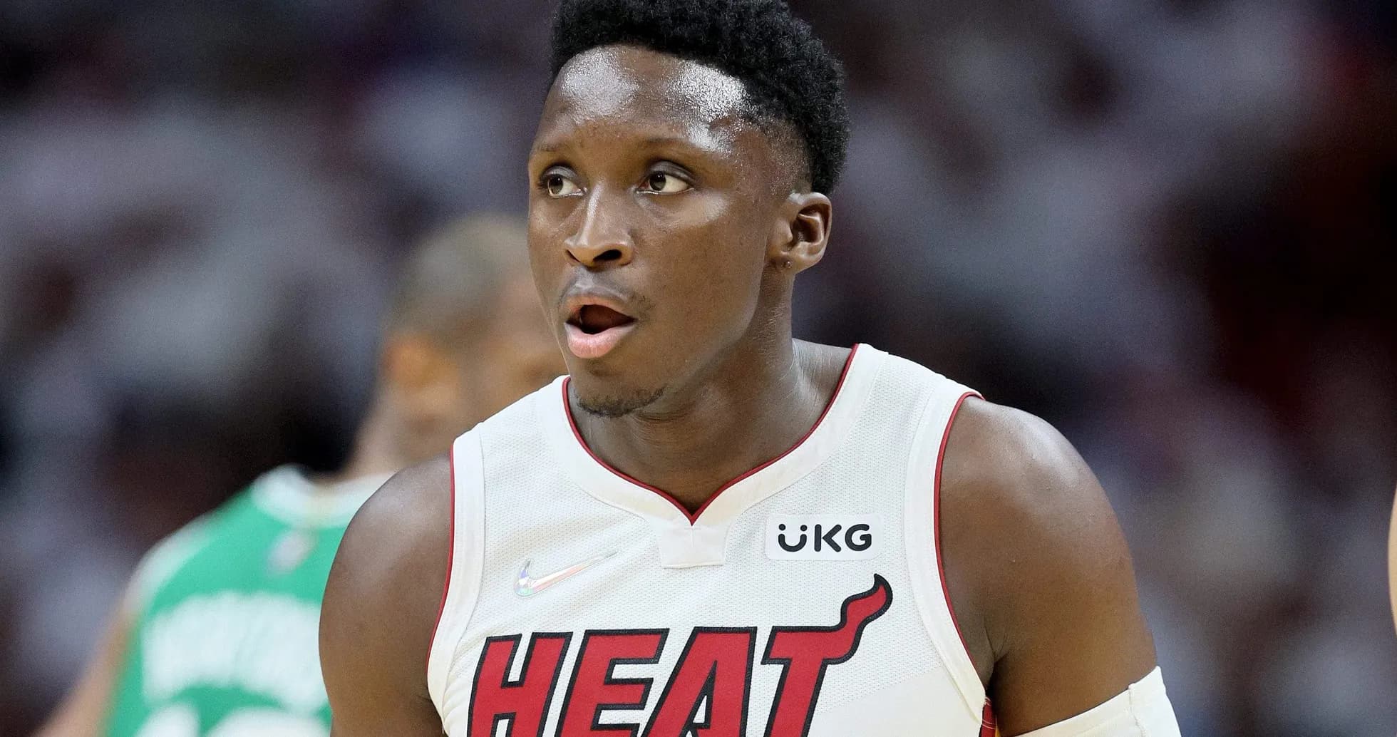 Joueur de Miami Heat en action sur le terrain