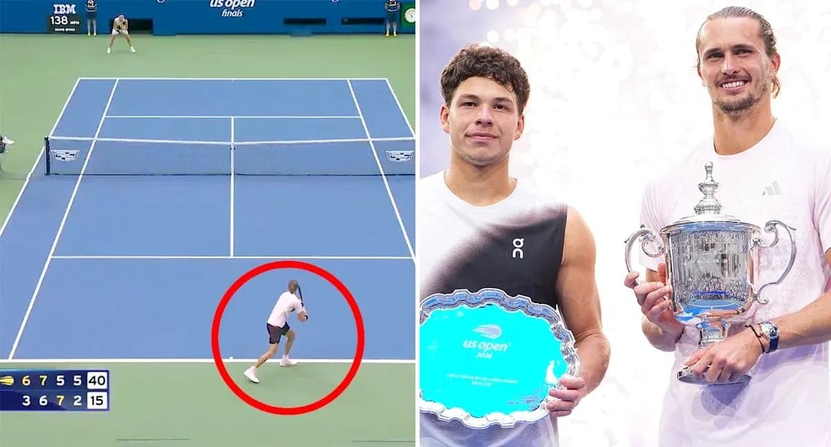 Joueur de tennis en action sur le court