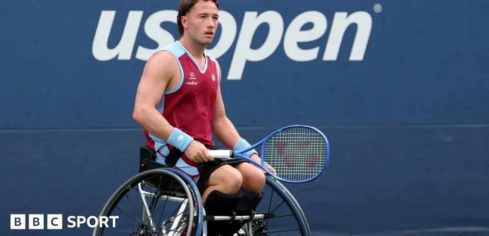 Joueur de tennis en fauteuil roulant au US Open