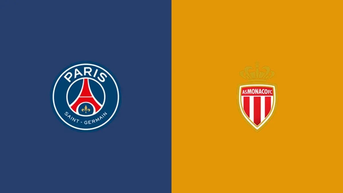 Logos de Paris Saint-Germain et AS Monaco