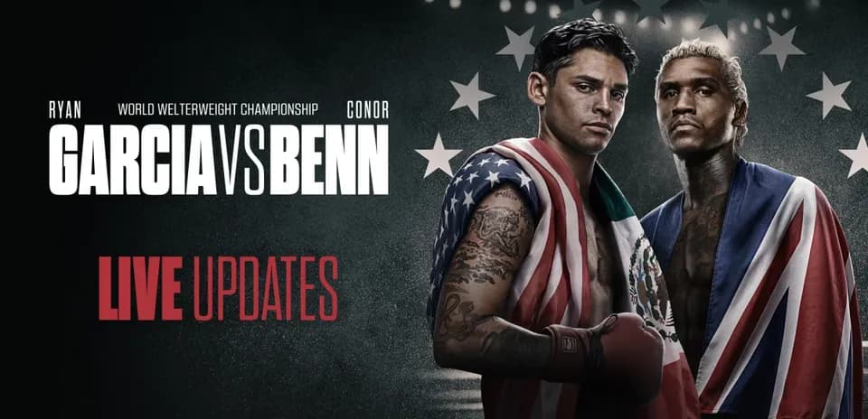 Boxers Ryan Garcia and Conor Benn promoting match