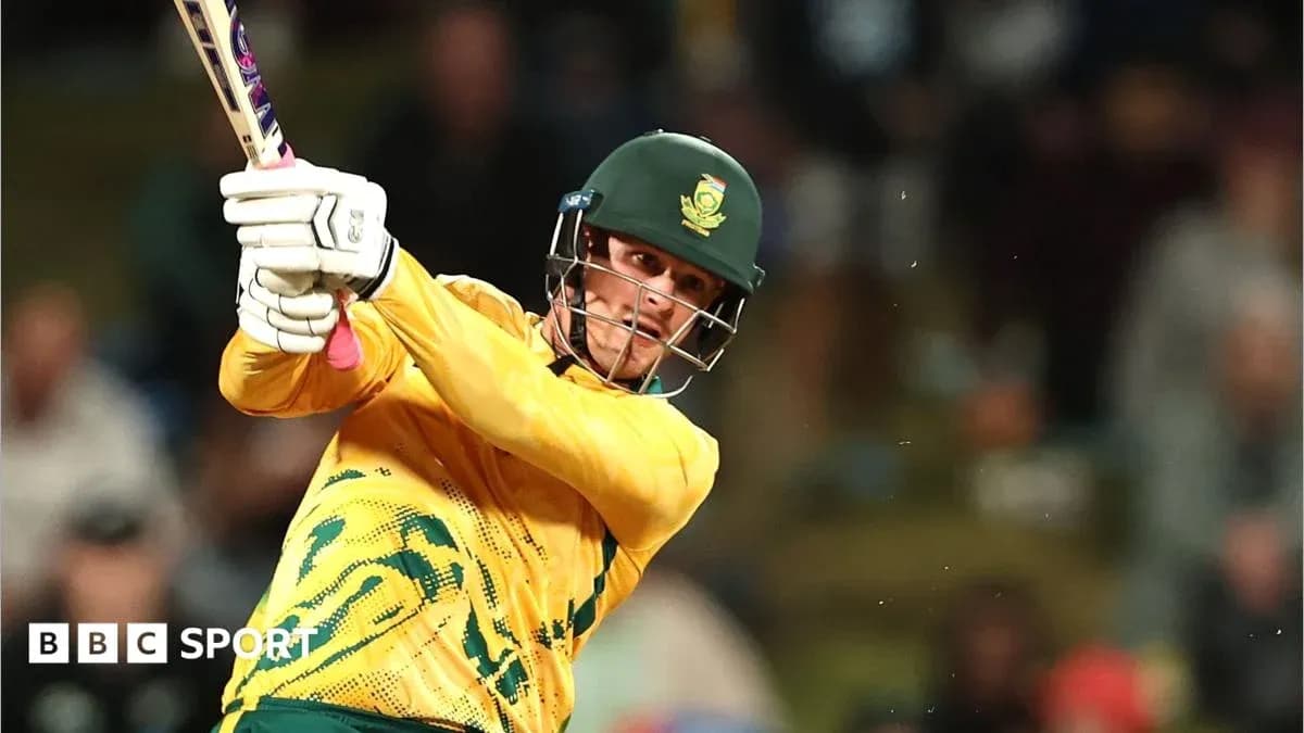 Joueur de cricket frappant la balle en match