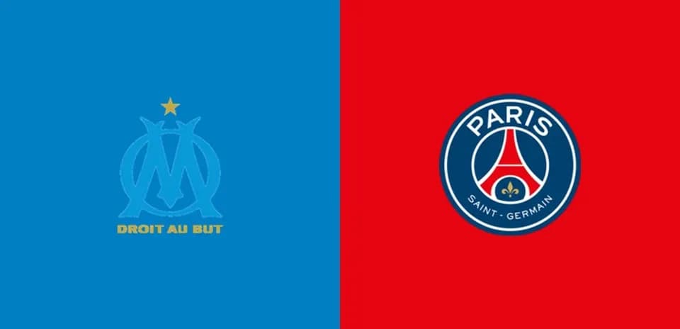 Logos de l'Olympique de Marseille et du PSG