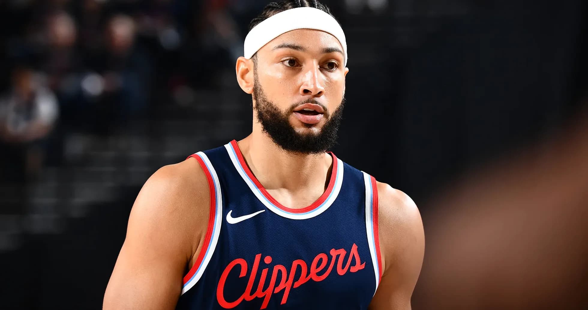 Joueur des Clippers en tenue de match sur le terrain