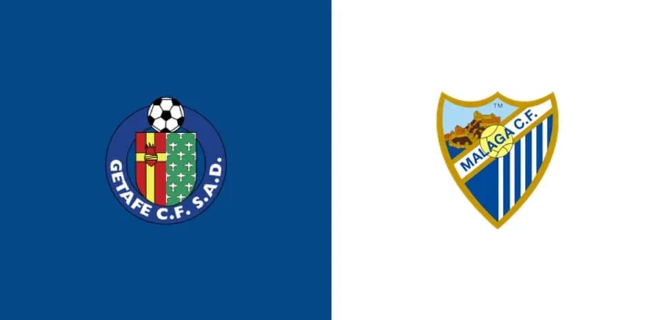 Logos de Getafe C.F. et Málaga C.F.