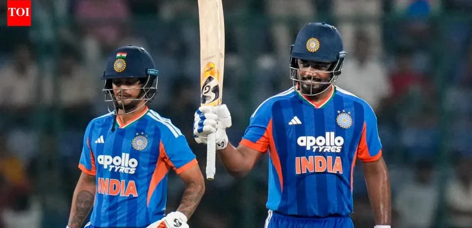 Deux joueurs de cricket en action sur le terrain