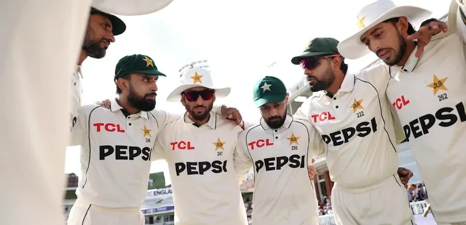 Équipe du Pakistan en cercle avant le match