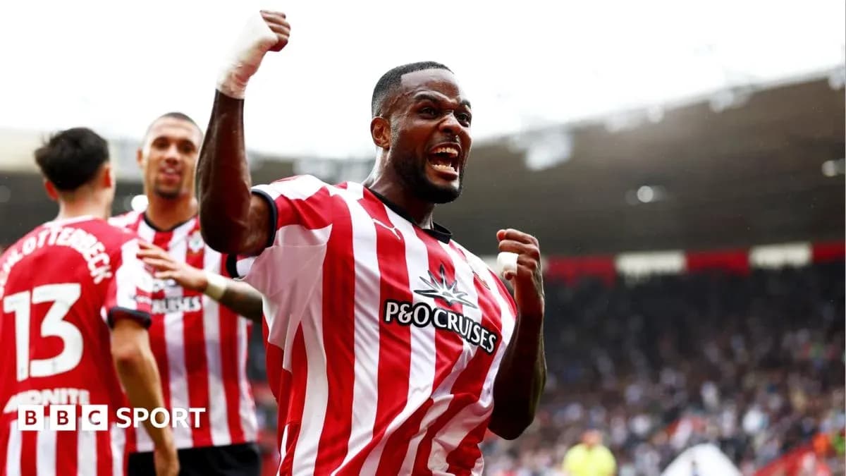Joueur de Southampton célébrant un but au stade