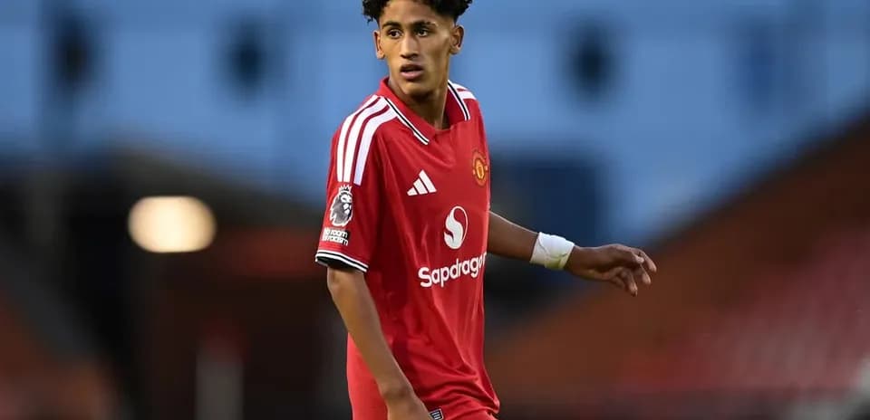 Joueur de Manchester United sur le terrain
