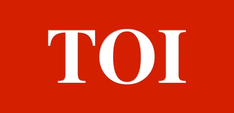 Logo de TOI sur fond rouge