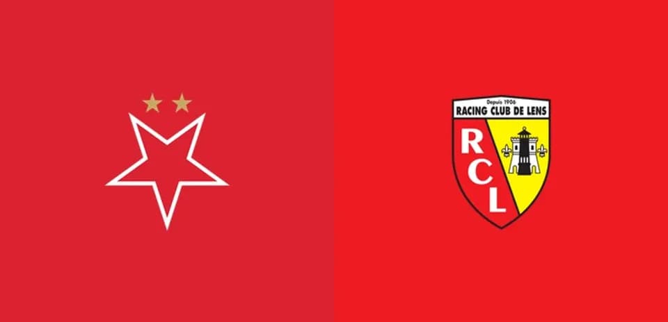 Logos de Crvena zvezda et Racing Club de Lens