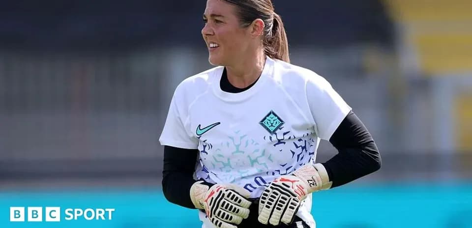 Gardienne souriante lors de l'entraînement