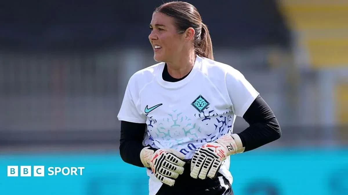 Gardienne souriante lors de l'entraînement