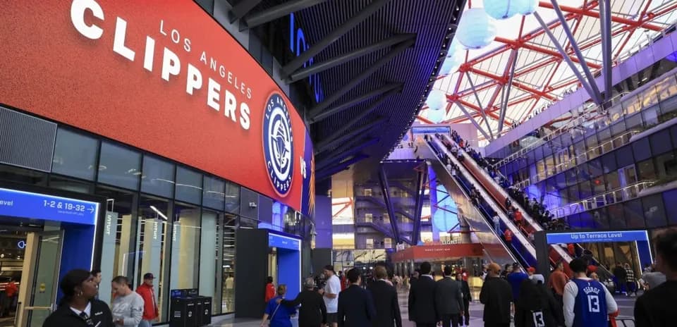 Entrée de l'arène des Los Angeles Clippers