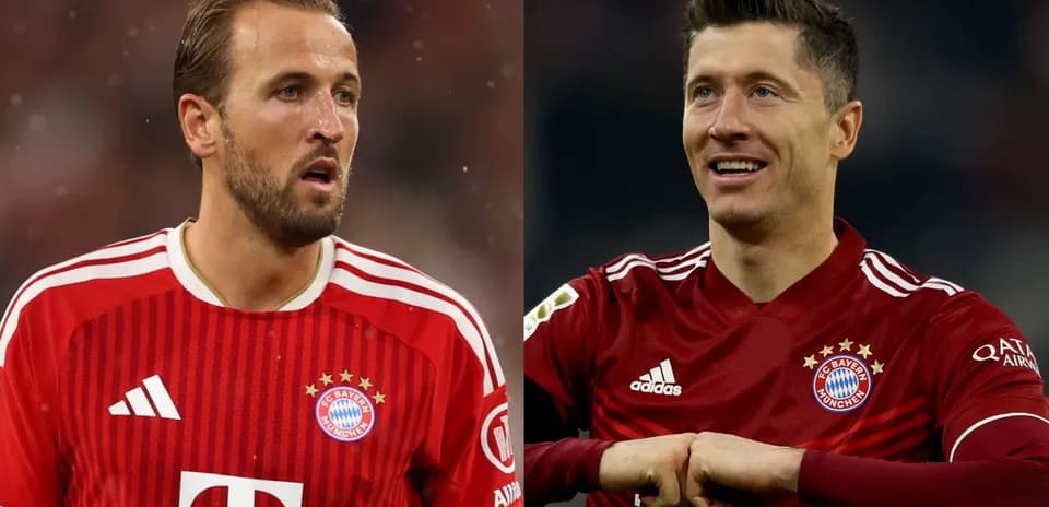 Deux joueurs de Bayern Munich en maillot rouge