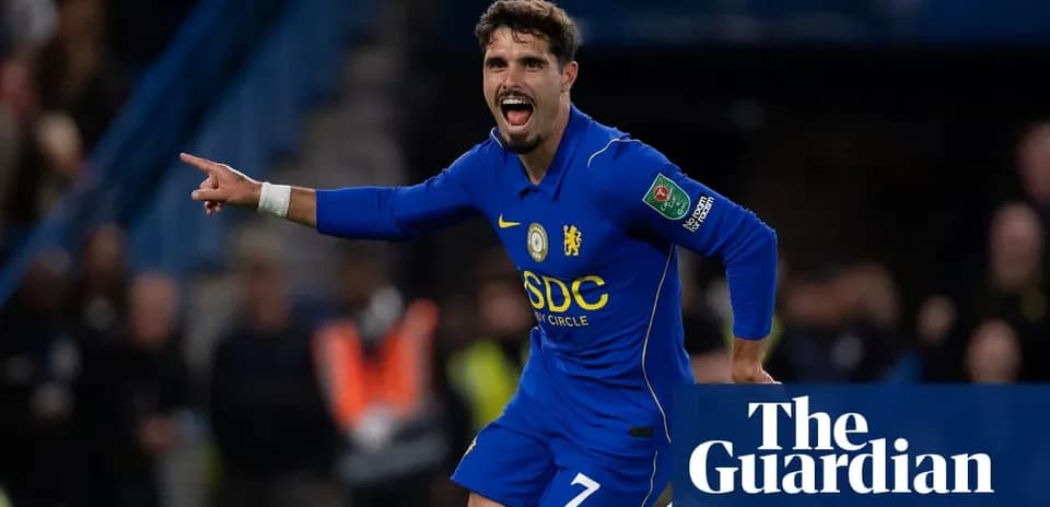 Joueur de Chelsea célébrant un but au stade
