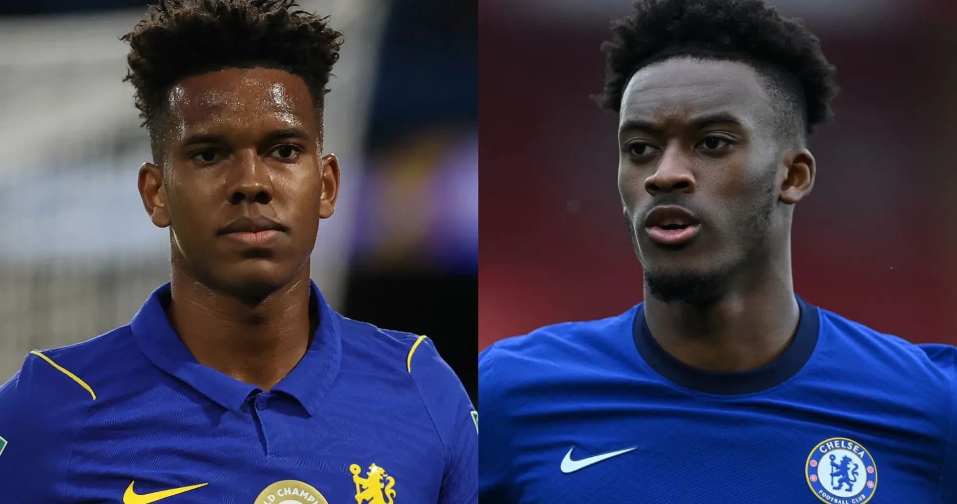 Deux joueurs de Chelsea en maillot bleu Deux joueurs de Chelsea en maillot bleu