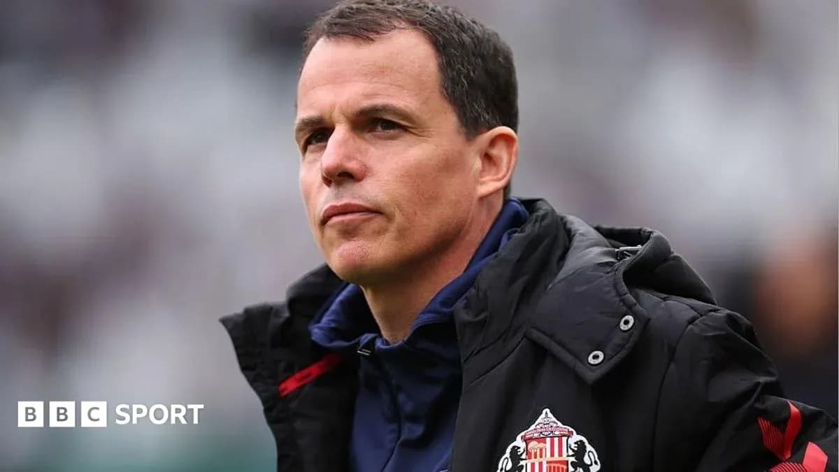 Entraîneur de Sunderland lors d'un match Entraîneur de Sunderland lors d'un match