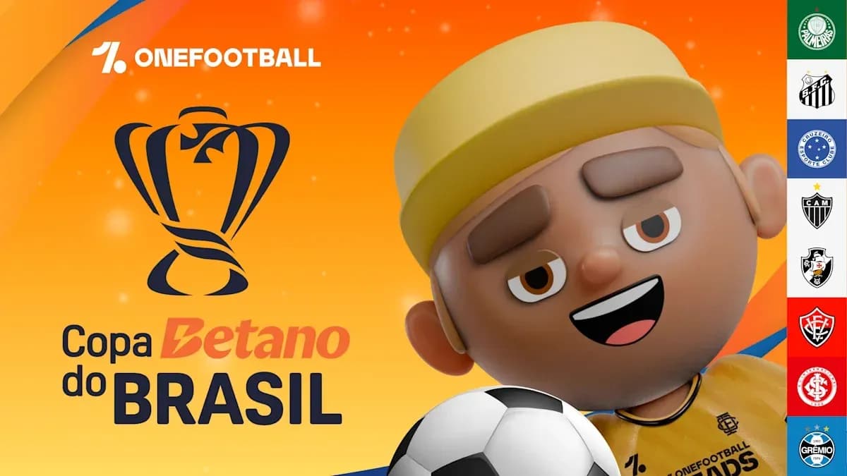 Mascotte avec ballon pour la Copa Betano do Brasil Mascotte avec ballon pour la Copa Betano do Brasil