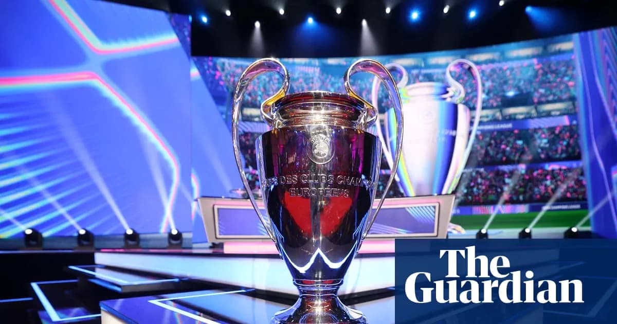 Trophée de la Ligue des champions sur scène Trophée de la Ligue des champions sur scène