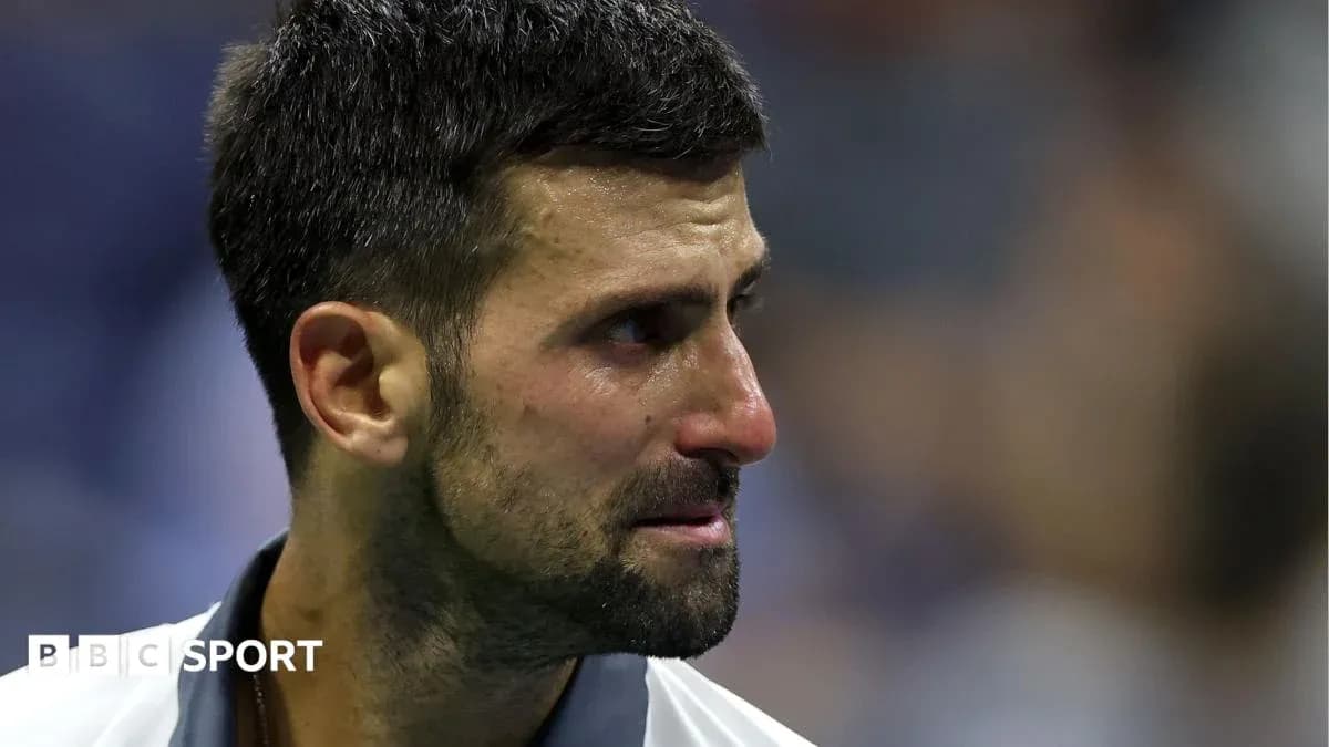 Joueur de tennis avec des larmes sur le visage Joueur de tennis avec des larmes sur le visage