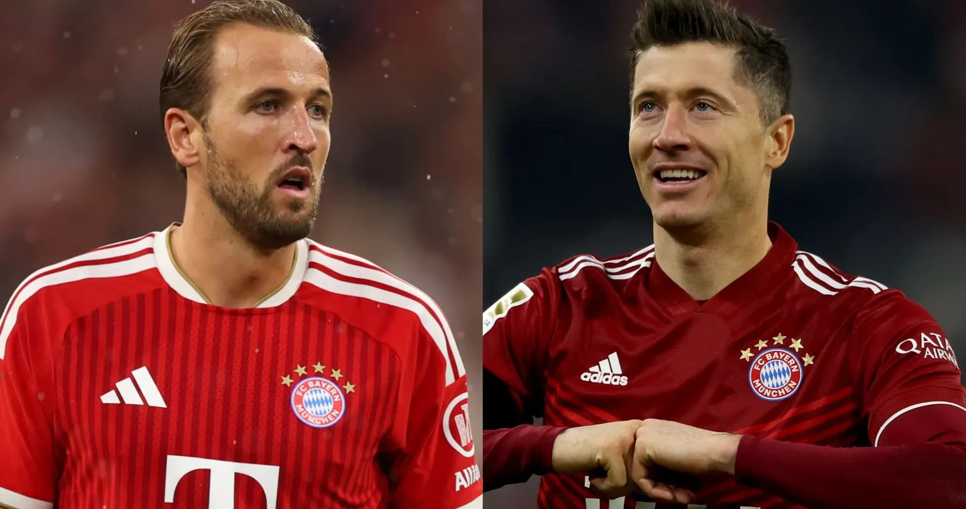 Deux joueurs de Bayern Munich en maillot rouge Deux joueurs de Bayern Munich en maillot rouge
